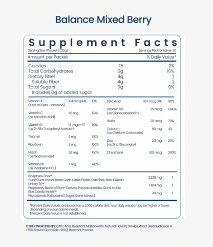 Unicity Balance Natural Mixed Berry Flavor